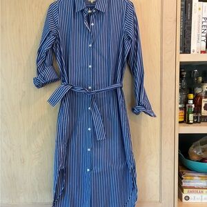 Tuckernuck Navy Striped Long Sleeve Dress